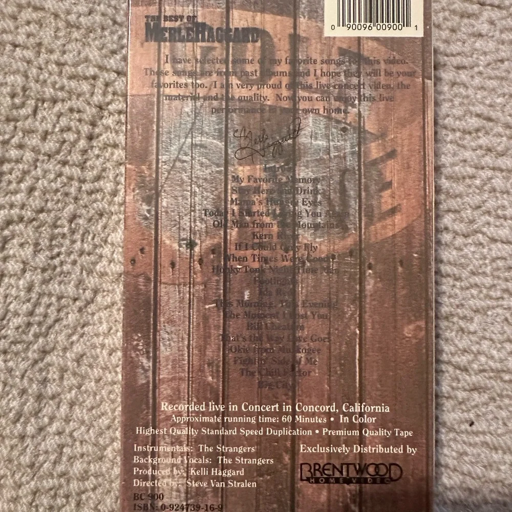 The Best of Merle Haggard VHS Never Opened